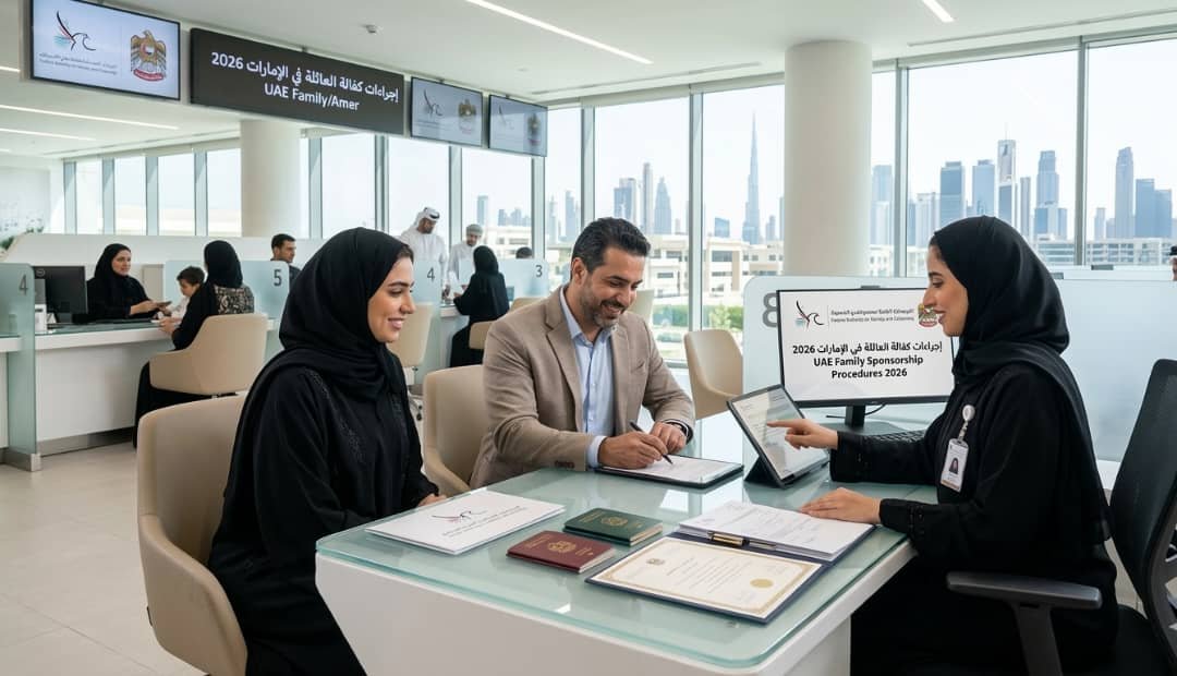 إجراءات كفالة العائلة في الإمارات 2026 للمقيمين