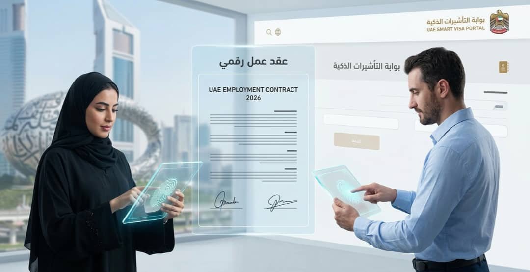 إصدار تأشيرة عمل في الإمارات 2026 - الإجراءات الكاملة