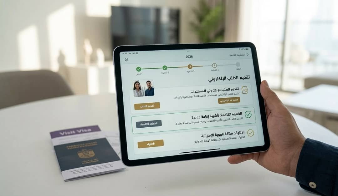تحويل تأشيرة الزيارة إلى إقامة في الإمارات