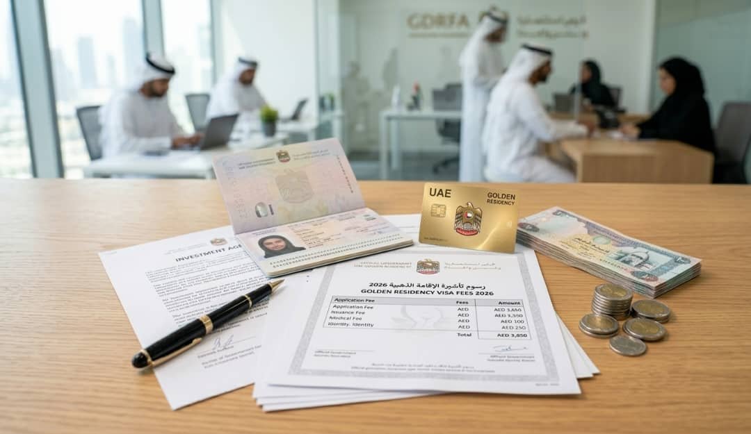 رسوم الإقامة الذهبية في الإمارات 2026 - التكاليف الكاملة